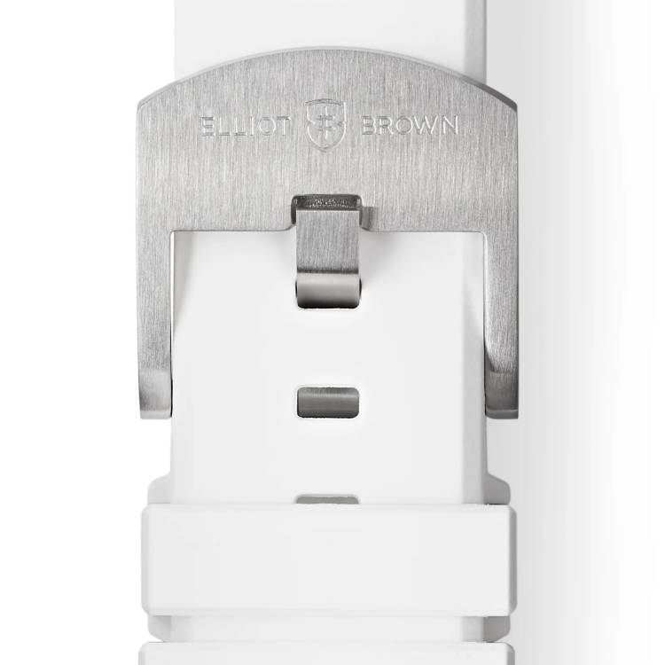 Elliot Brown Leather 22mm White Steel Tongue Buckle