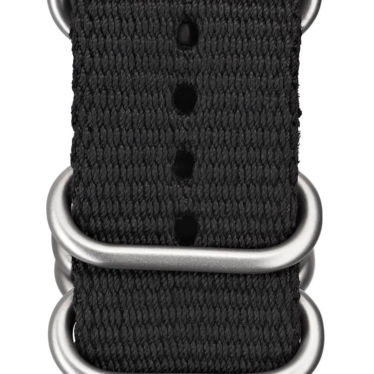 Elliot Brown Nylon 22mm Black Ballistic Brushed Hardware