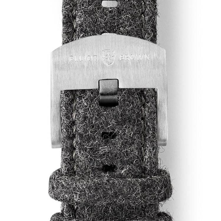 Elliot Brown Felt 22mm Grey Woollen