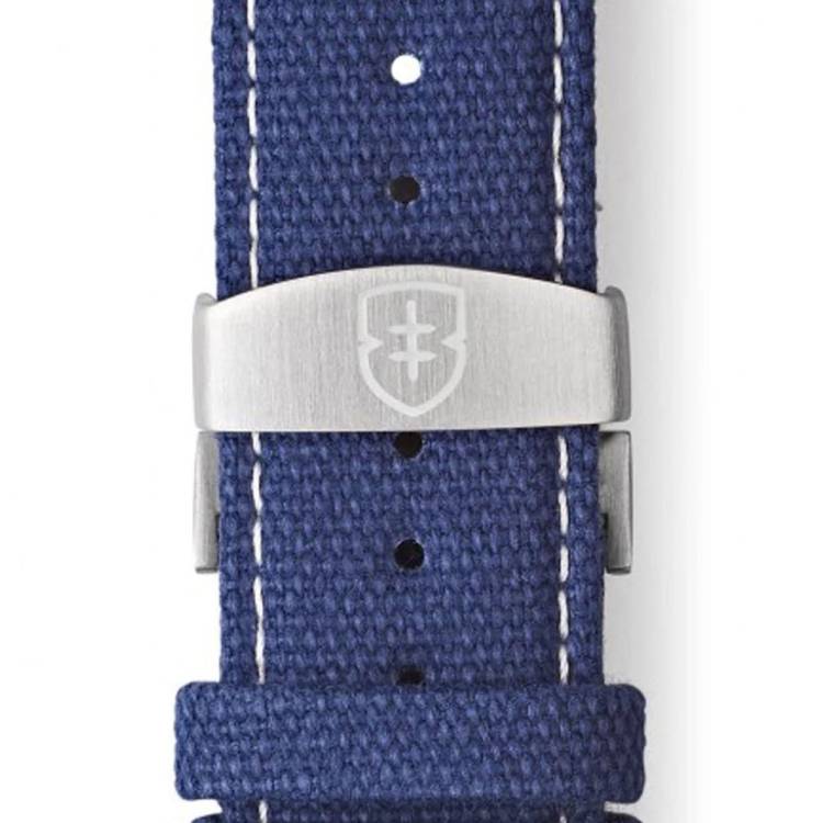 Elliot Brown Canvas 22mm Washed Blue Deployment
