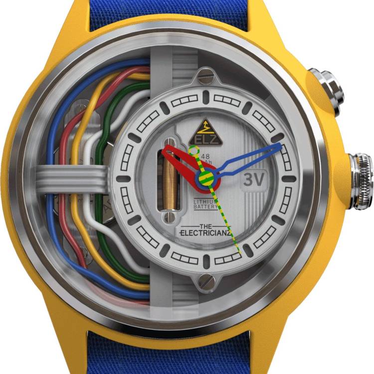 Electricianz Watch Nylon Cable Z 45mm Blue Nato - Grey