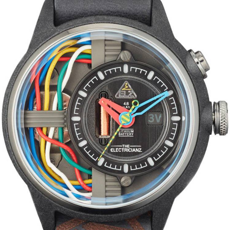 Electricianz Watch Nylon Carbon Z 45mm Nato - Grey