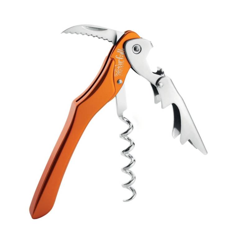 Farfalli XL Aluminium Corkscrew - Orange - Orange
