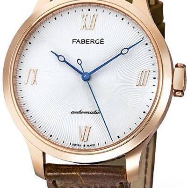 Faberge Watch Altruist 18ct Rose Gold White Dial - White