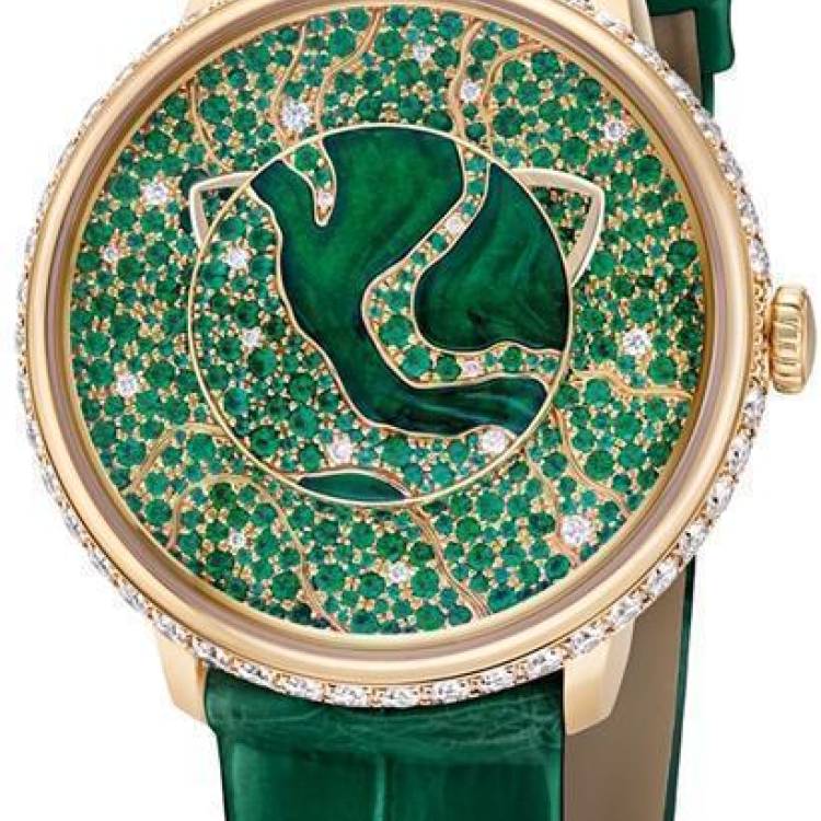 Faberge Watch Dalliance Lady Libertine I Rose Gold - Green