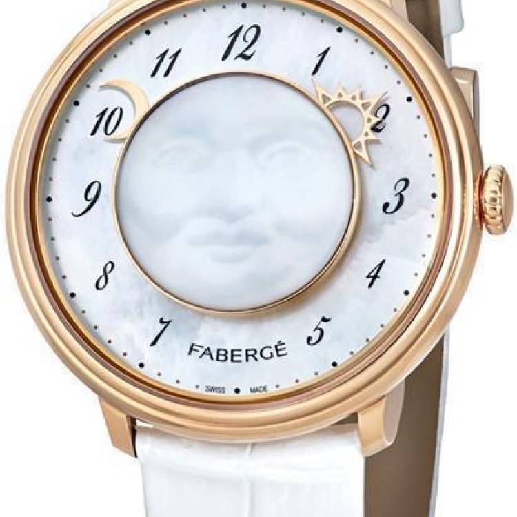 Faberge Watch Dalliance Lady Levity 18ct Rose Gold - White
