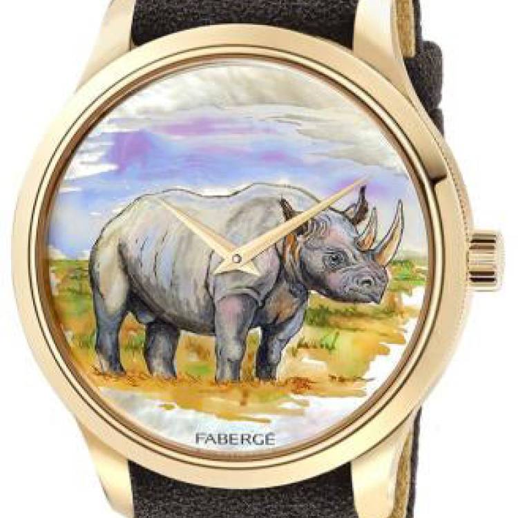 Faberge Watch Altruist Wilderness Rhinoceros Limited Edition - Multicolour