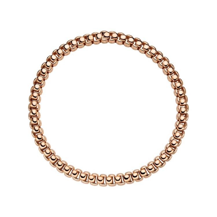 Fope Luna 18ct Rose Gold Flexible Necklace - 43cm