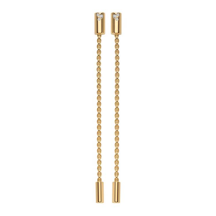 Fope Aria 18ct Yellow Gold 0.09ct Diamond Pendant Earrings - Gold