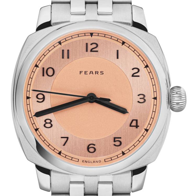 Fears Watch Brunswick 40 Copper Salmon Bracelet