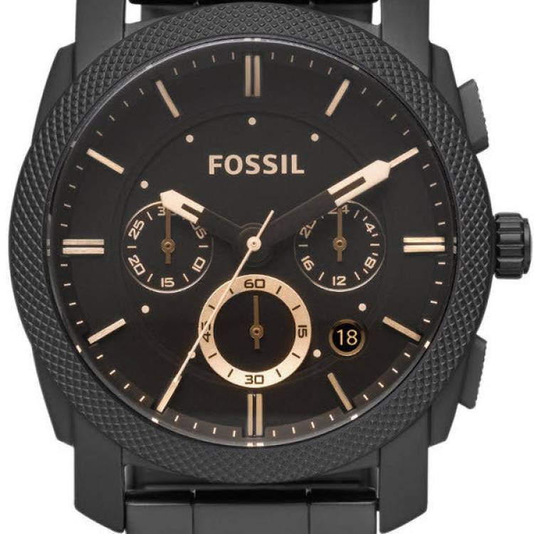 Fossil Watch Machine Mens - Black