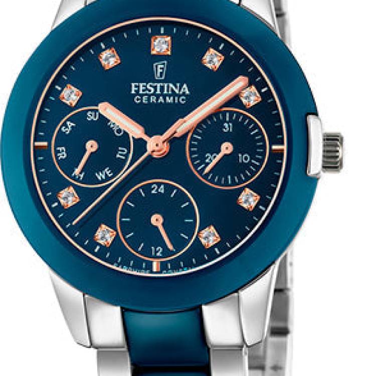 Festina Watch Two Hands Multifunction Ladies - Green
