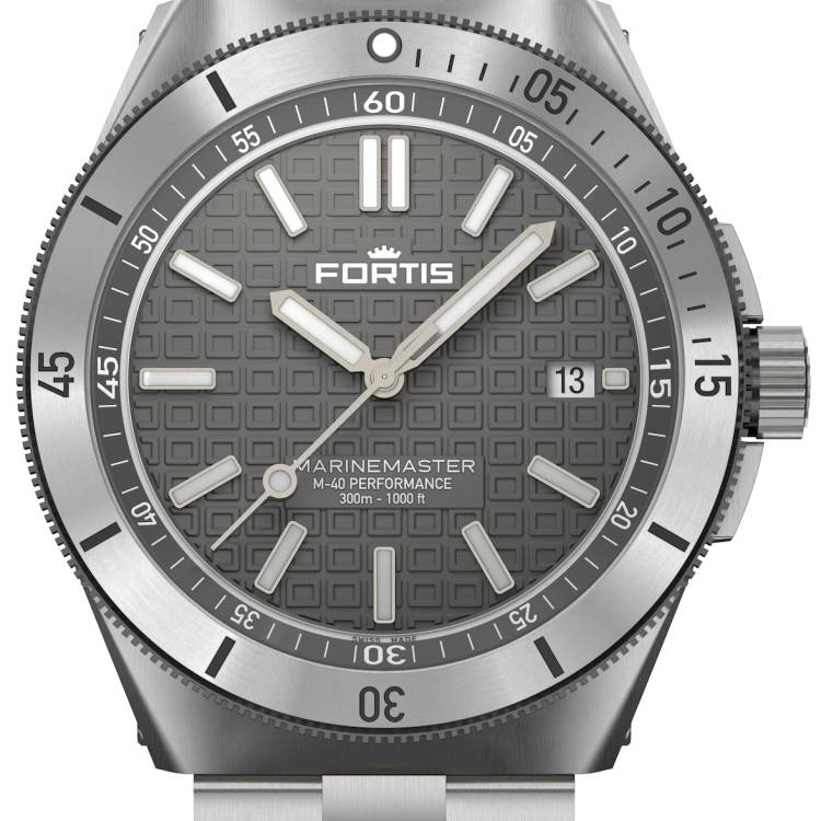 Fortis Watch Marinemaster M-40 Rockstone Gray - Grey