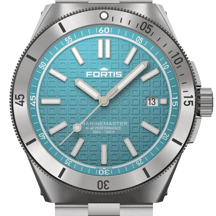Fortis Watch Marinemaster M-40 Serenity Blue - Blue