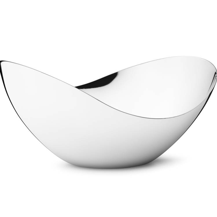 Georg Jensen Bloom Stainless Steel Tall Bowl Medium - Silver