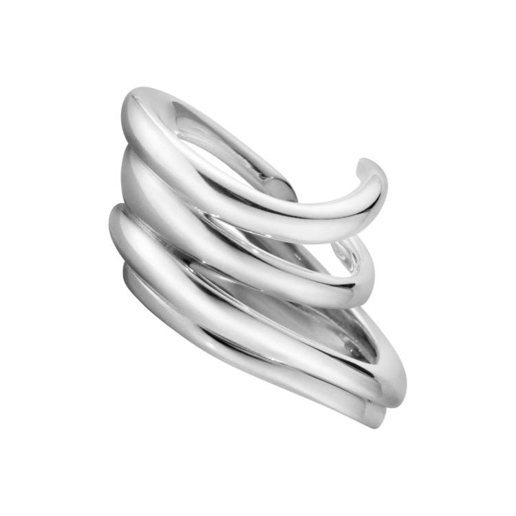Georg Jensen Arc Sterling Silver Ring - 58