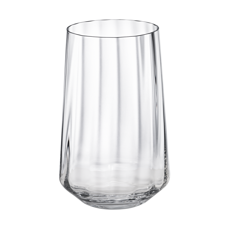 Georg Jensen Bernadotte Six Piece Tall Tumbler Glass Set - Clear