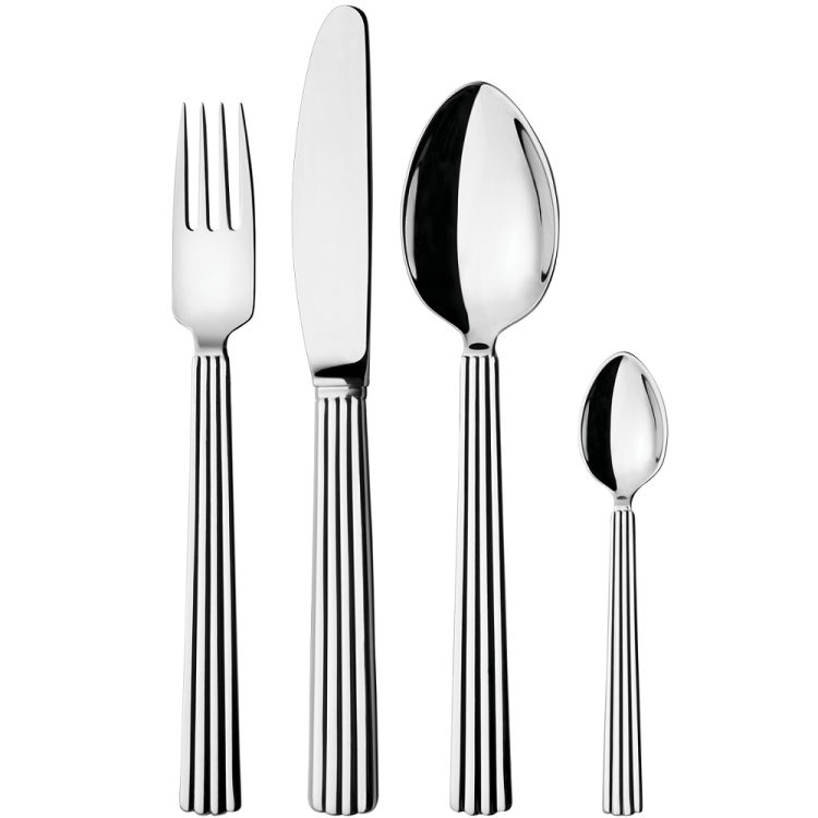 Georg Jensen Bernadotte Stainless Steel Four Piece Cutlery Set