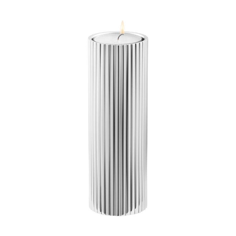 Georg Jensen Bernadotte Stainless Steel Large Tealight Candle Holder