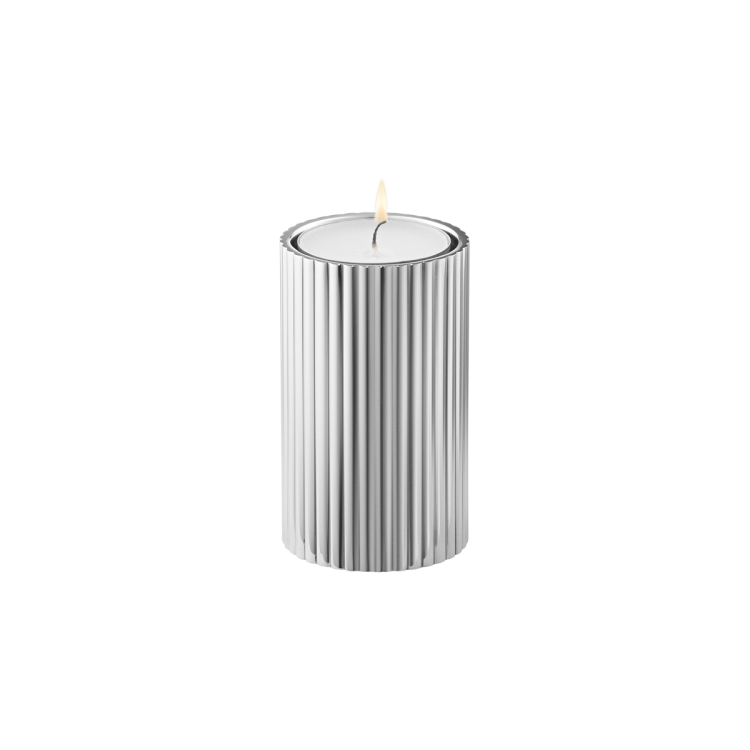 Georg Jensen Bernadotte Stainless Steel Small Tealight Candle Holder