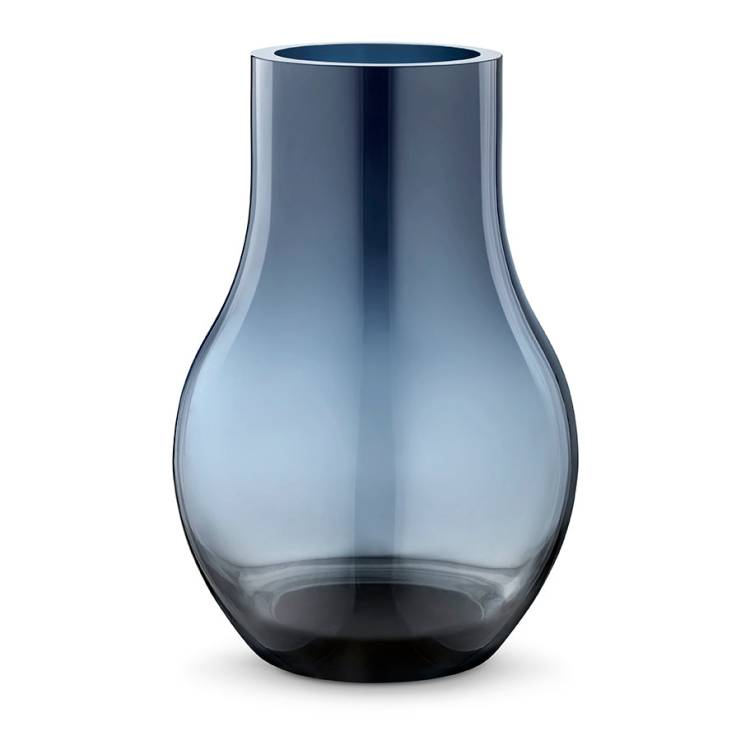 Georg Jensen Cafu Medium Glass Vase - Blue