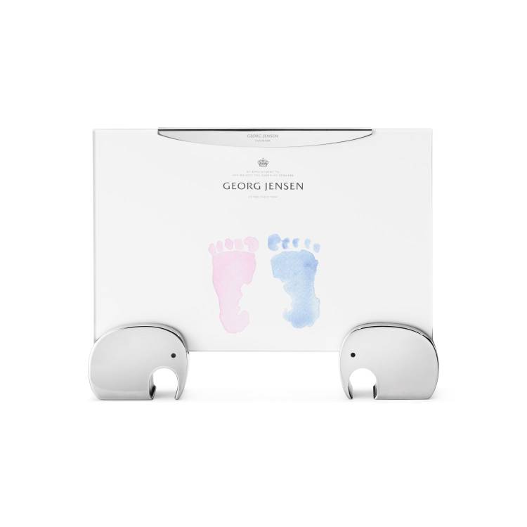 Georg Jensen Elephant Stainless Steel 4x6 Inch Picture Frame