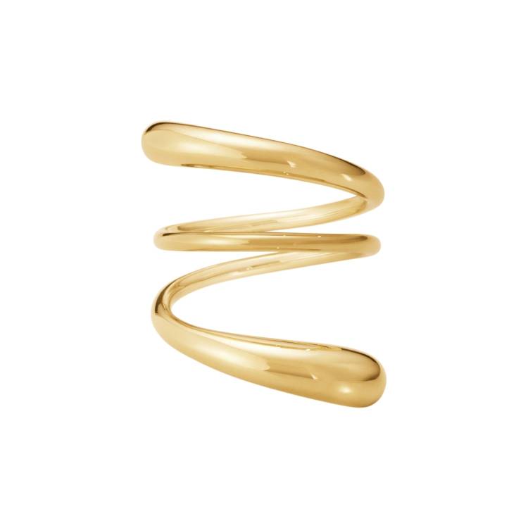 Georg Jensen Mercy 18ct Yellow Gold Twist Ring - 58
