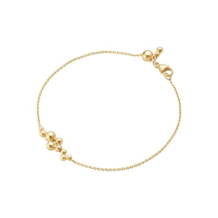 Georg Jensen Moonlight Grapes 18ct Yellow Gold Adjustable Chain Bracelet