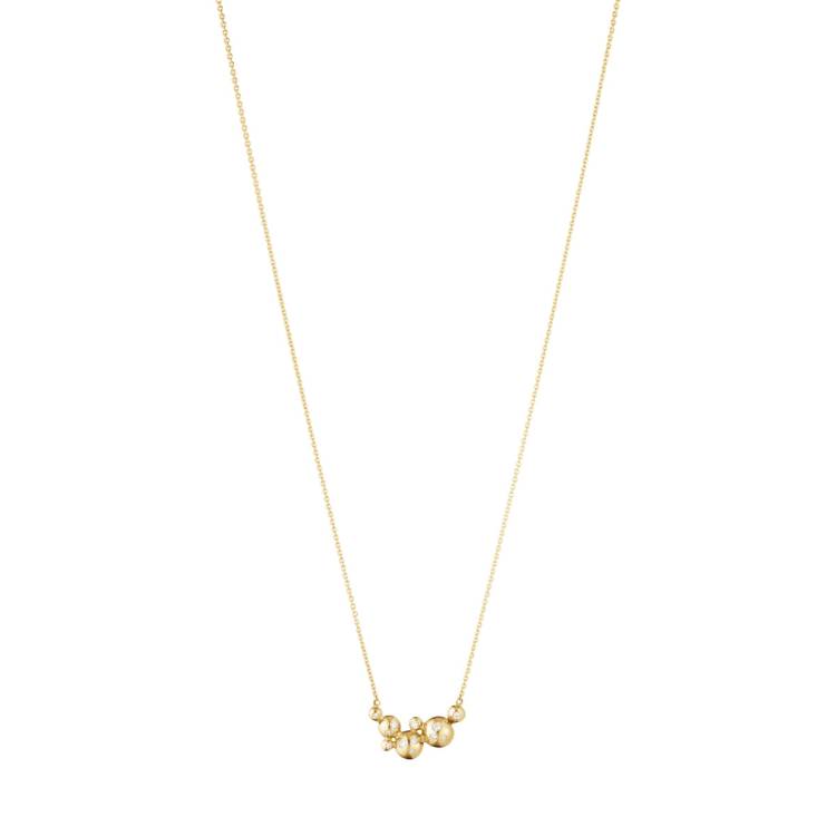 Georg Jensen Moonlight Grapes 18ct Yellow Gold Diamond Pendant - Gold