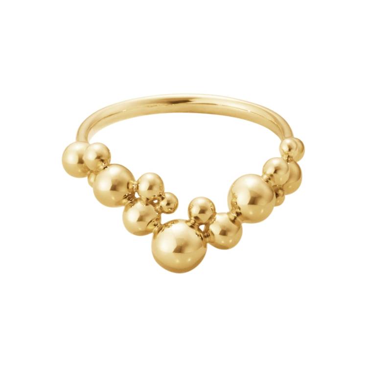 Georg Jensen Moonlight Grapes 18ct Yellow Gold Ring - 50