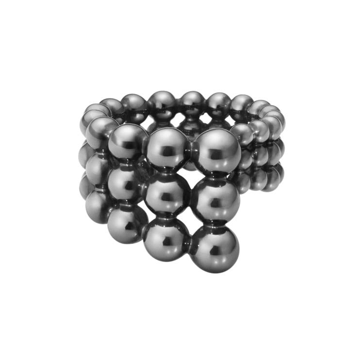 Georg Jensen Moonlight Grapes Oxidised Sterling Silver Ring - 49