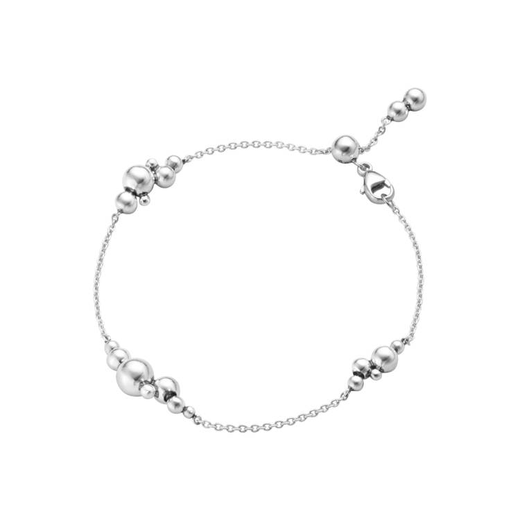 Georg Jensen Moonlight Grapes Sterling Silver Adjustable Chain Bracelet