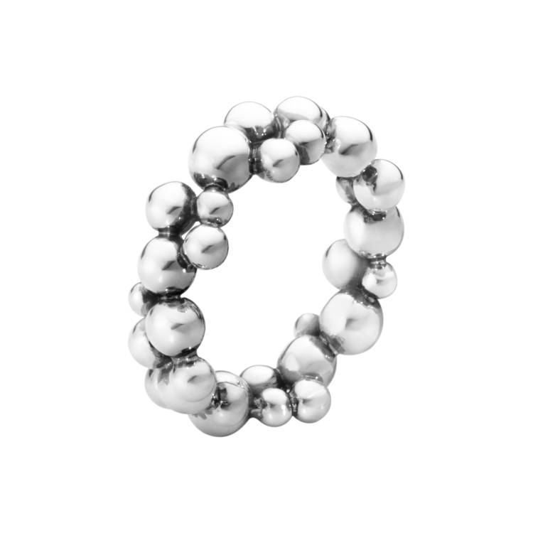 Georg Jensen Moonlight Grapes Sterling Silver Band Ring - 59