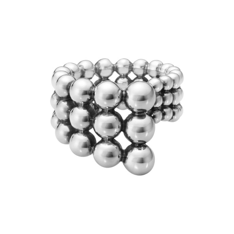 Georg Jensen Moonlight Grapes Sterling Silver Ring - 59