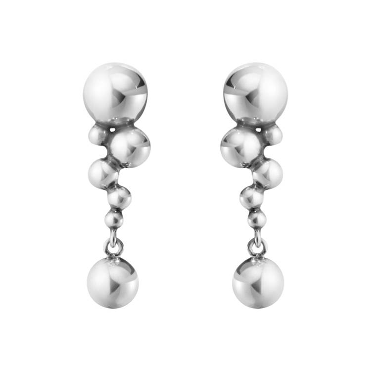 Georg Jensen Moonlight Grapes Sterling Silver Small Earrings