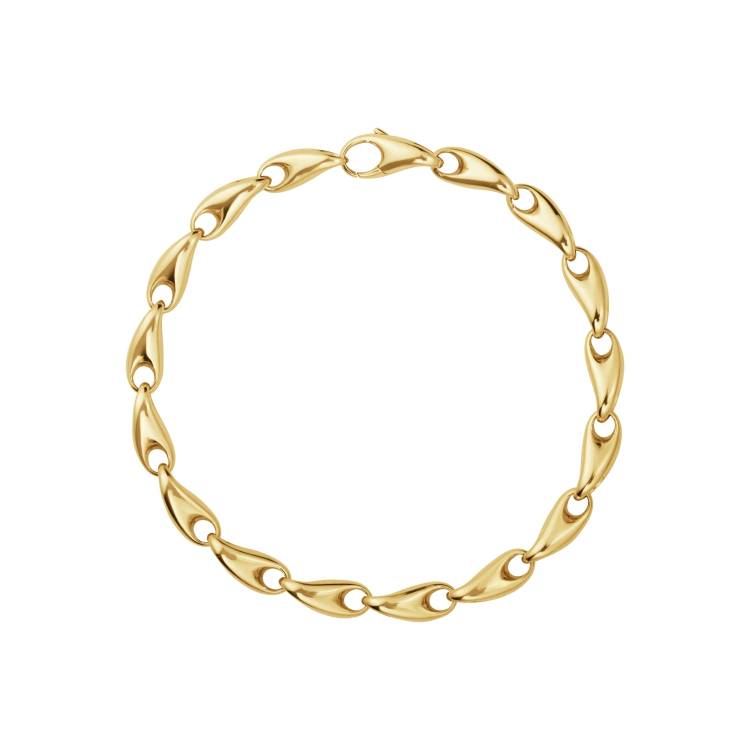 Georg Jensen Reflect 18ct Yellow Gold Slim Bracelet - Large