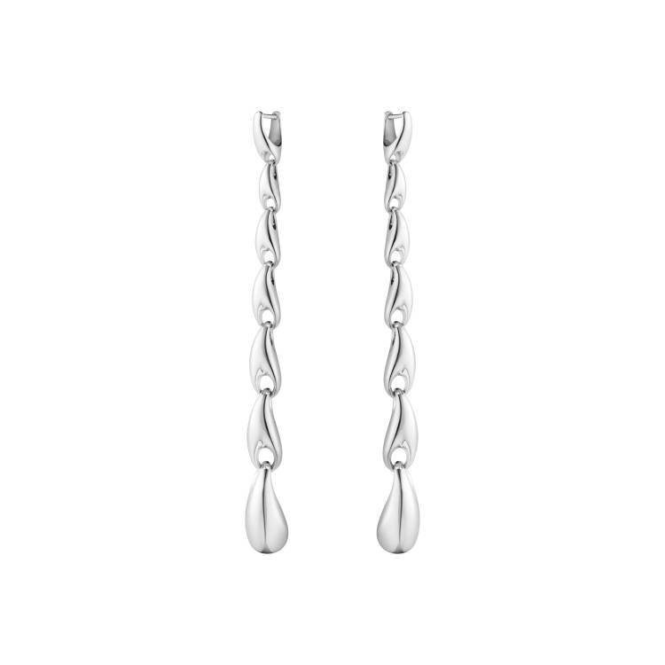 Georg Jensen Reflect Sterling Silver Extra Long Earrings
