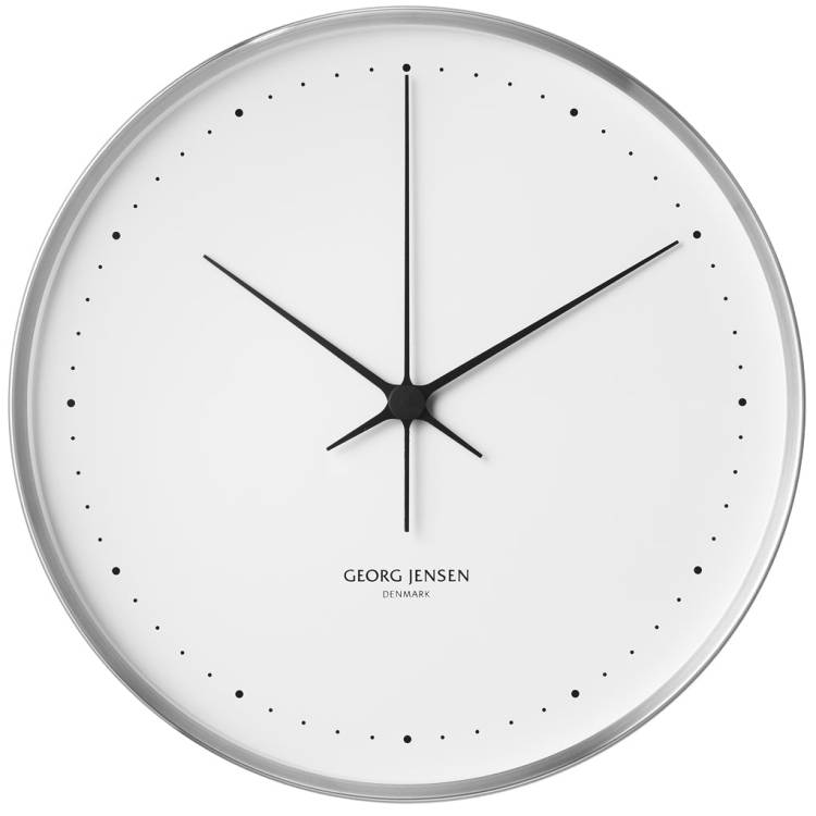 Georg Jensen Clock Henning Koppel 40cm - White