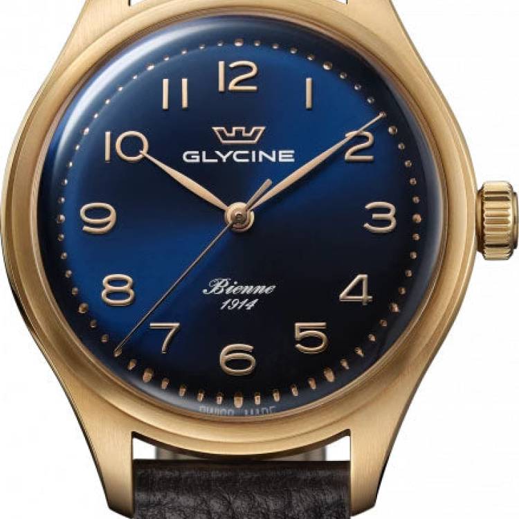 Glycine Watch Bienne 1914 39 - Blue