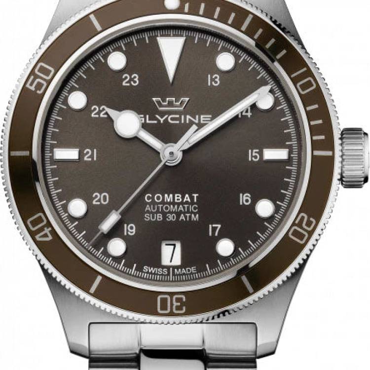 Glycine Watch Combat Sub 36 - Brown