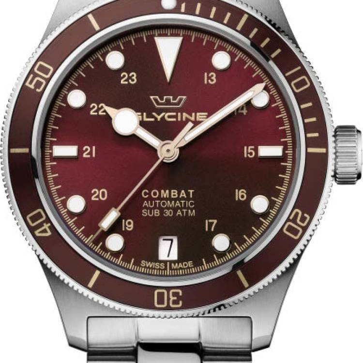 Glycine Watch Combat Sub 36 - Red