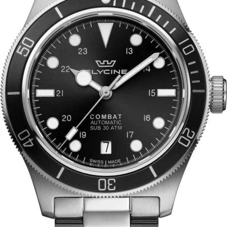Glycine Watch Combat Sub 39 - Black