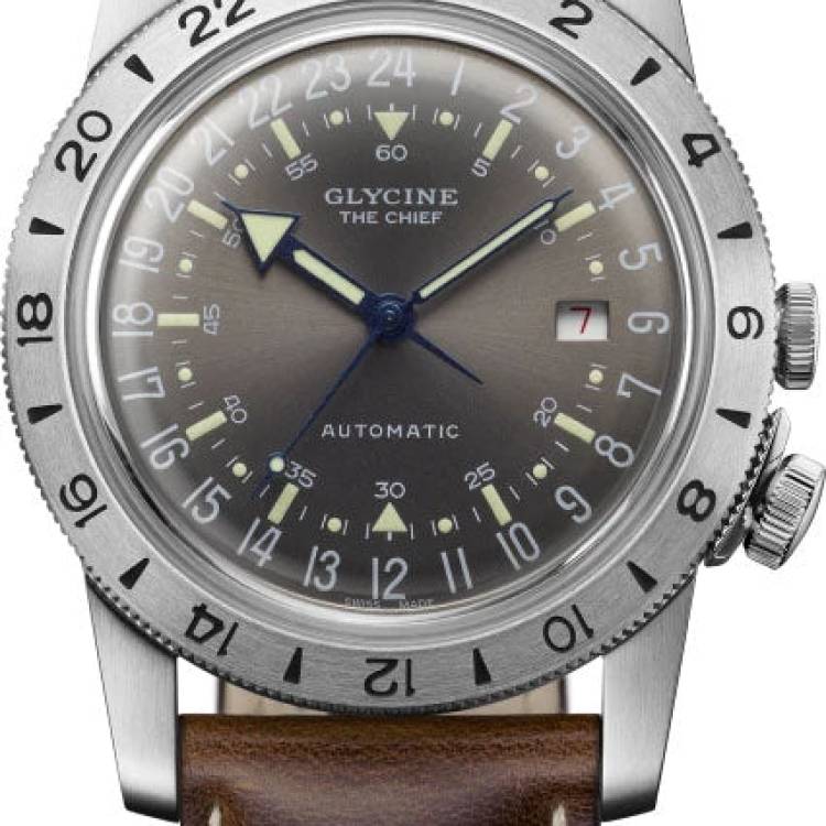 Glycine Watch Airman Vintage The Chief 40 Purist - Grey
