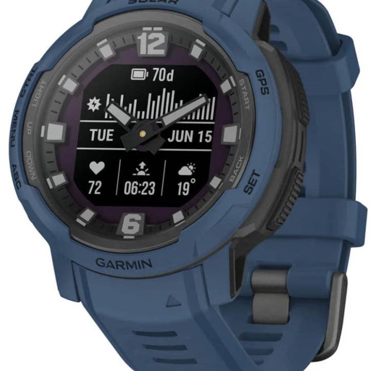 Garmin Watch Instinct Crossover Solar Tidal Blue
