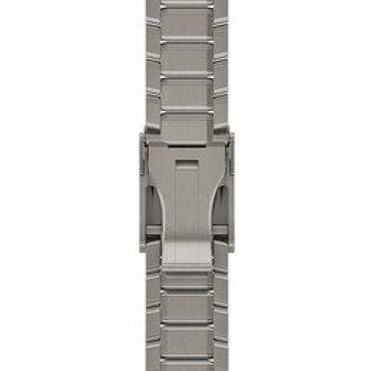 Garmin Watch Band QuickFit 22 Swept Link Titanium Bracelet - Silver