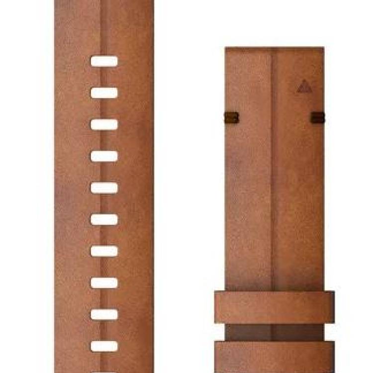 Garmin Watch Band QuickFit 22 Chestnut Leather - Brown