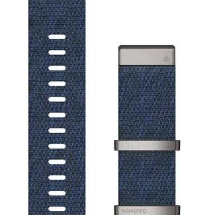 Garmin Watch Band QuickFit 22 Jacquard Weave Indigo Nylon - Yellow