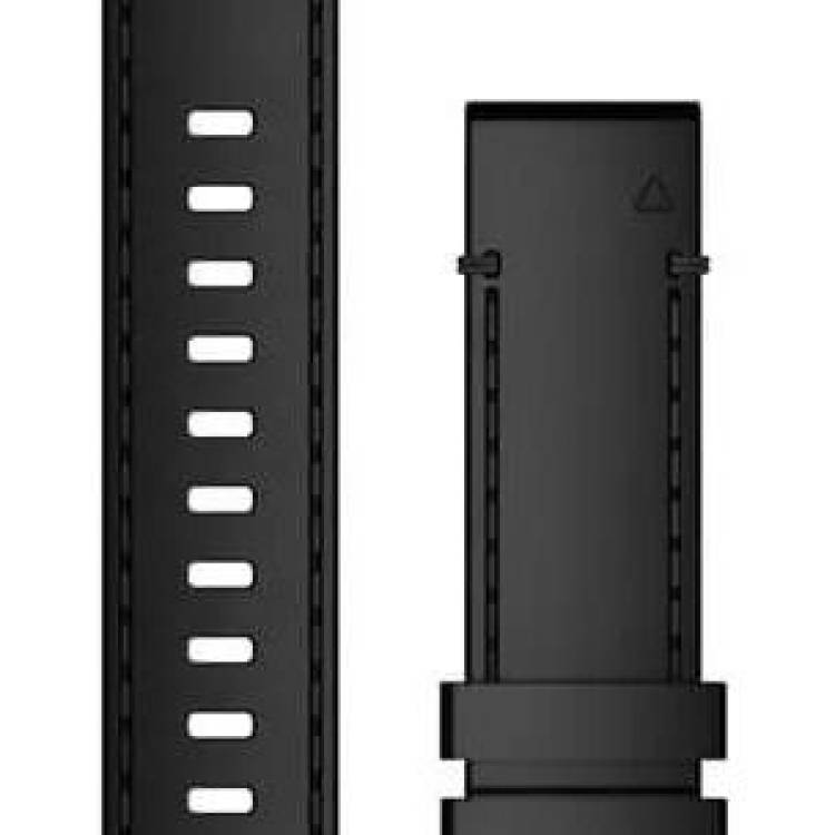 Garmin Watch Band QuickFit 22 Genuine Horween Black Leather - Black