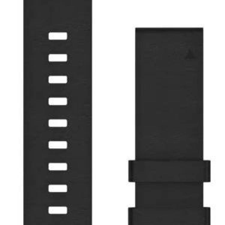 Garmin Watch Band QuickFit 22 Black Leather - Black