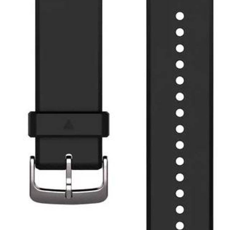Garmin Watch Band QuickFit 22 Black Silver Silicone - Black